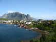 Cabanes rouges en Norvège