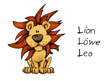 Löwe, Lion, Leo, Sternzeichen Löwe, Lion, Leo, Sternzeichen