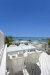 white restaurant on the cliff