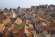Croatia, roofs of the old city center of Dubrovnik