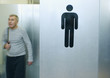 Man exiting gym locker room