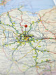 Map of Berlin and the north east of Germany