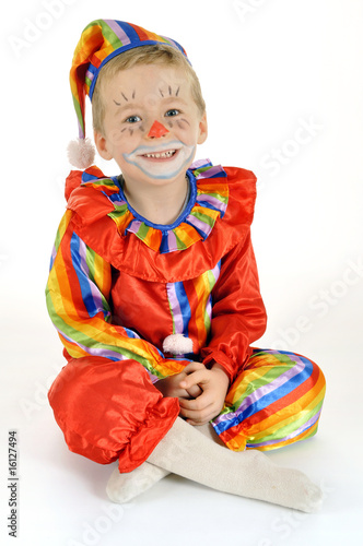 Foto: Kleiner Junge als Clown Kleiner Junge als Clown