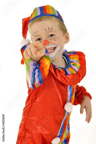 Photo: Kleiner Junge als Clown Kleiner Junge als Clown