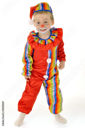 Photo: Kleiner Junge als Clown Kleiner Junge als Clown
