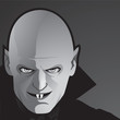 Vampire in Black and White (Close-up)