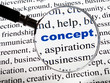 mot concept bleu sous la loupe mot concept bleu sous la loupe