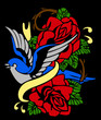 swallow and bird tribal emblem