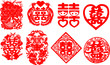 oriental double happiness graphic