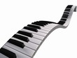 3d Piano keyboard floating