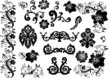 set of design elements on white