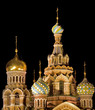 Orthodox Church isolated on black