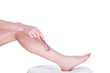 Foto: Shaving the leg Shaving the leg