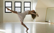 Female dancer in studio