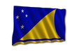 tokelau flagge wedeln