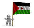 demokratische arabische republik sahara flagge lachen