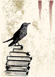 Raven Grunge Background