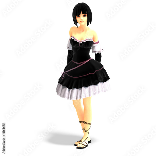 Sexy Girls Sexy Outfits on Young Sexy Cartoon Girl In Gothic Clothes    Ralf Kraft  16168695