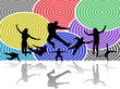 Illustration of sport silhouettes Illustration of sport silhouettes