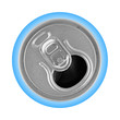Opened metal can