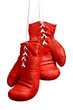 Boxing gloves on white background
