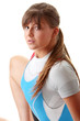 Young woman in rowing suit