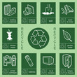 Individually layered recycling sign collection 4