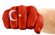 fist with turkish flag