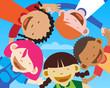 Happy kids - closeup Happy kids - closeup