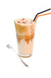 greek cold coffee - frappe isolated on white