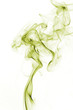 Yellow smoke isolated on white background