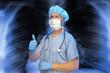 Doctor with x-ray