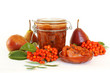 Organic rowanberries and pears jam