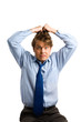 Businessman tears his hair 2