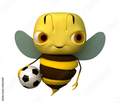 Illustration: The bee with a ball The bee with a ball