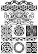 Celtic vector art-collection on a white background.