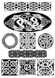 Celtic vector art-collection on a white background.