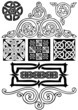 Celtic vector art-collection on a white background.
