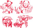 Chinese New Year Children Playing