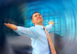 Happiness business man