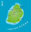 Karte Mauritius