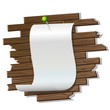 paper attached to the wooden planks paper attached to the wooden planks