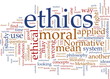 Ethics word cloud