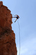 rock Climber Rappelling