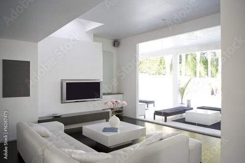 Modern Living Room Interior on Interior Of Modern Living Room By Engine Images  Royalty Free Stock