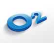 Illustration: Blue Oxygen symbol Blue Oxygen symbol