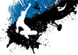 Skateboard freestyle abstract background Skateboard freestyle abstract background