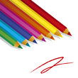 Color pencils on white background Color pencils on white background