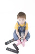 boy with remote control