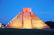 night light show on Chichen Itza, Mexico night light show on Chichen Itza, Mexico